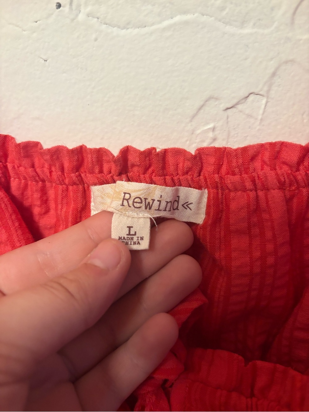 Rewind Red Ruffle Button-Front Camisole - Picture 2 of 4
